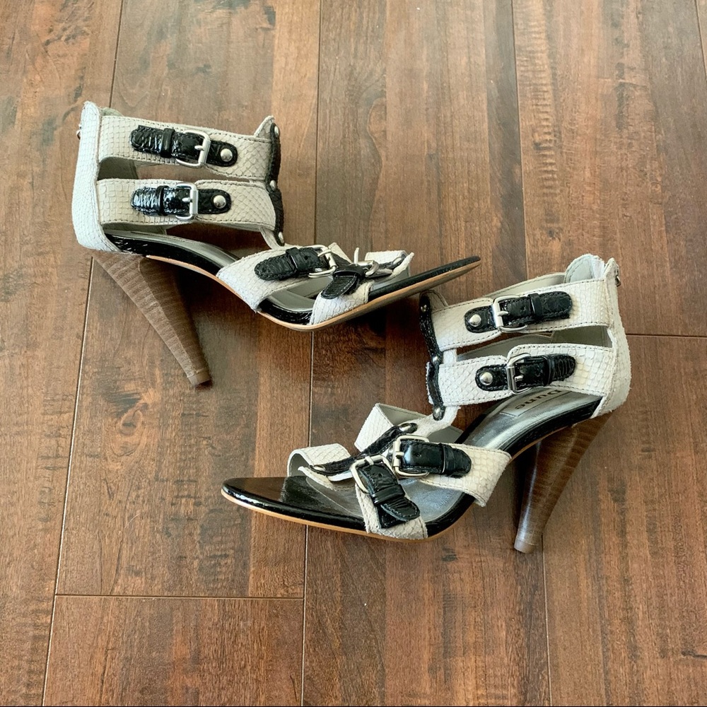 Dune Made in Brazil Ankle Buckle Sandals SZ- 7.5